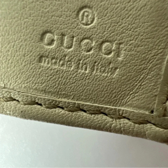 Authentic Gucci GG Long Wallet Beige White Gold Canvas Leather Monogram GUCCI - Picture 6 of 17